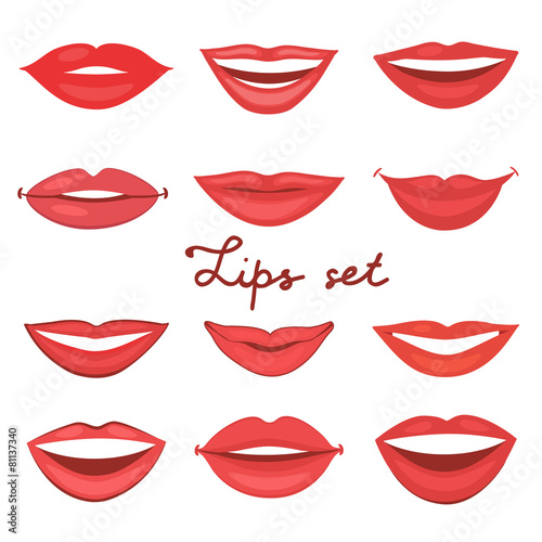Beautiful lips collection