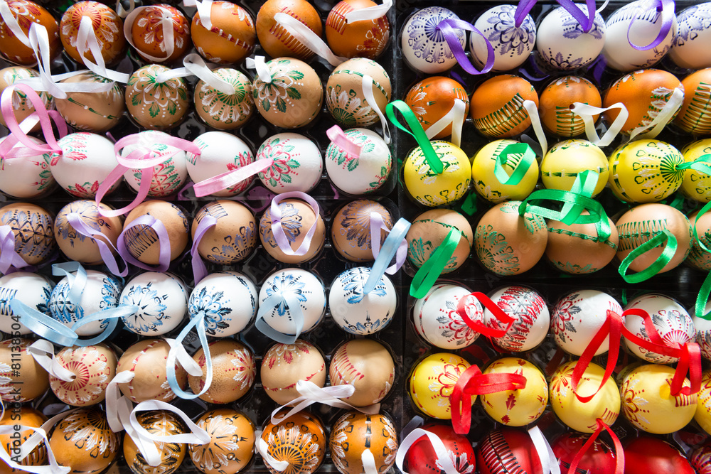 Easter eggs, hand painted, beautiful and colorful Easter eggs, hand painted, beautiful and colorful