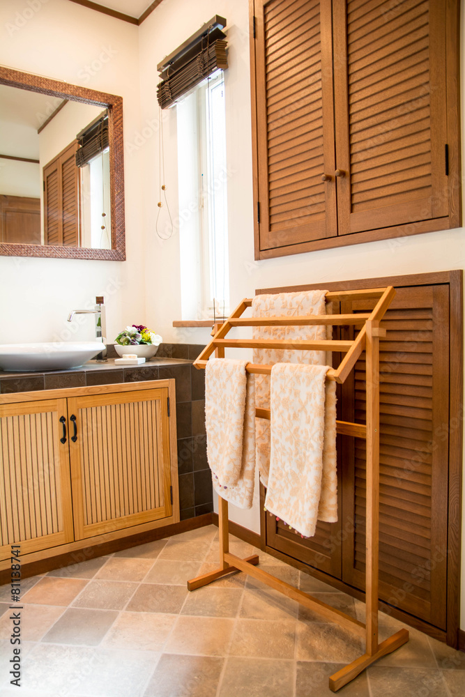 お洒落な脱衣所 Stock Photo Adobe Stock