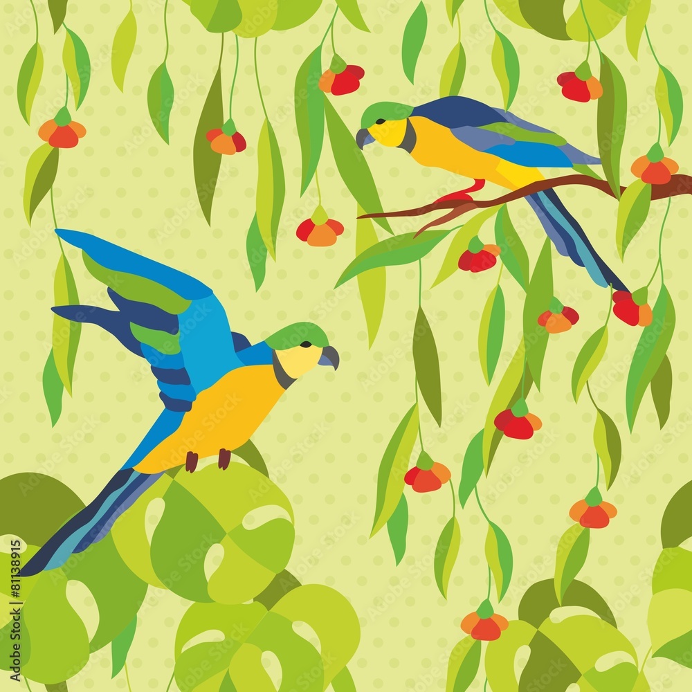 Parrots pattern Parrots pattern