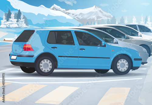 Winter car parking