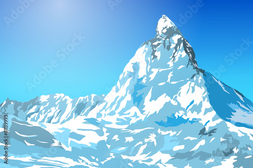 Winter mountains