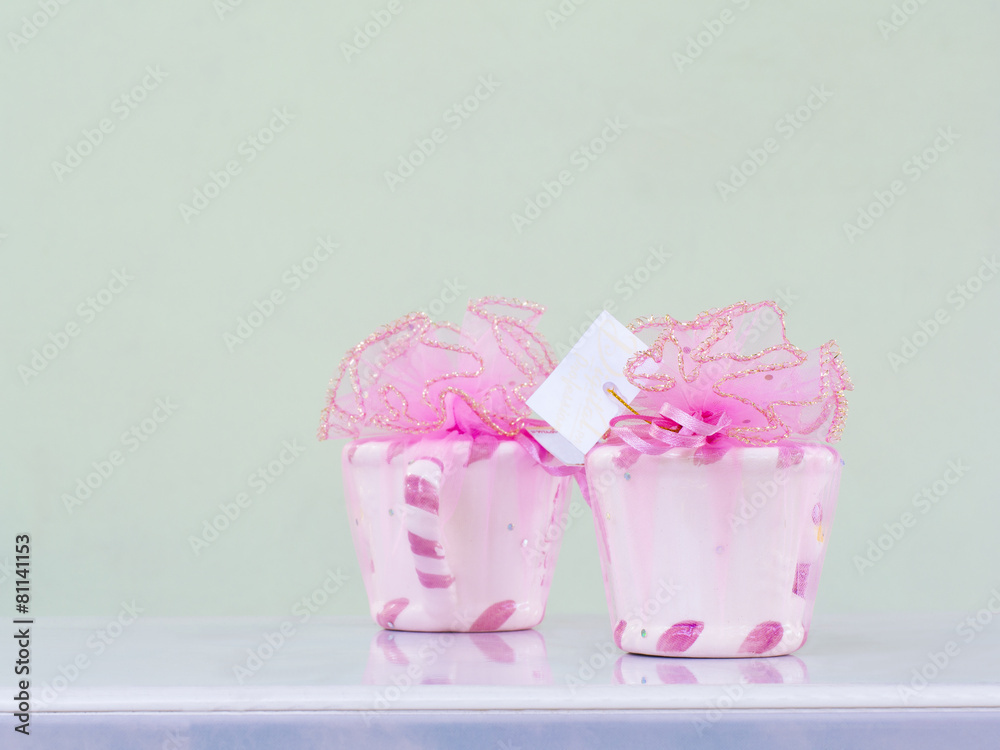 the pink lovely gift on beautiful background the pink lovely gift on beautiful background