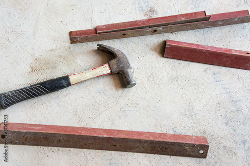hammer and angle steel