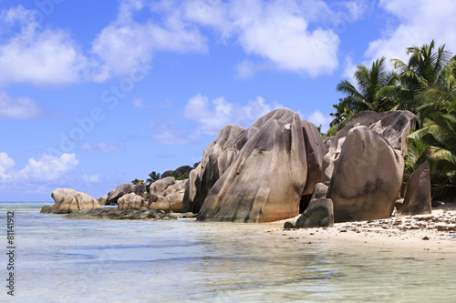 Beautiful beach Anse Source DArgent.