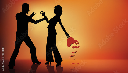 Abusive Grab by a Man as a Heart Shatters
