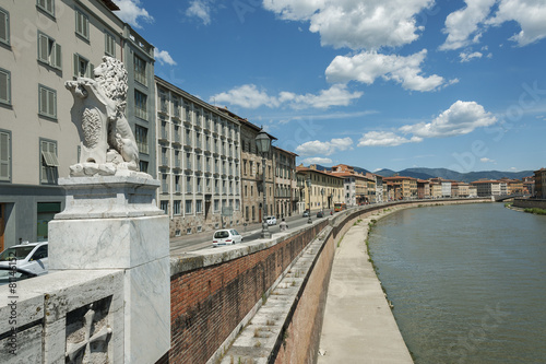 Arno River in Pisa, Tuscany, Italy