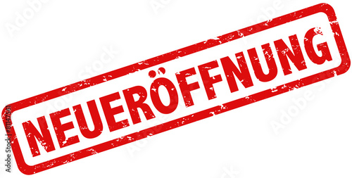 Neueröffnung Stempel rot grunge