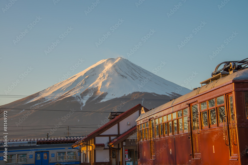 Fototapeta premium Kawaguchiko Station in Fujikawaguchiko, Japan
