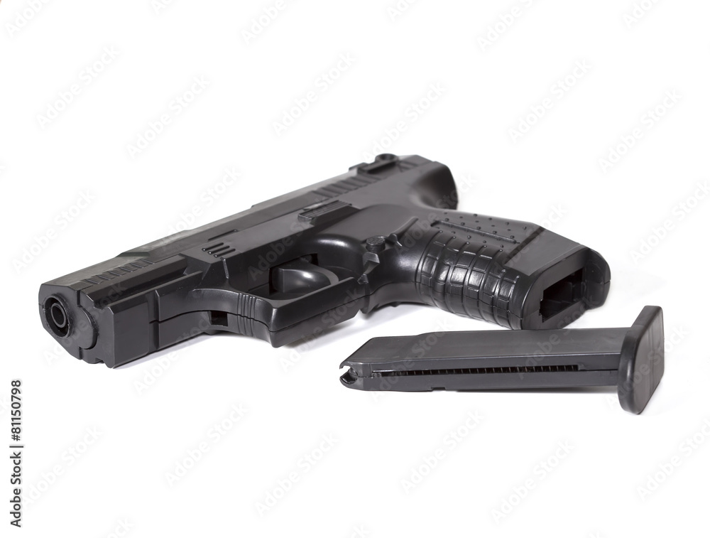 Gun isolated on white background Gun isolated on white background