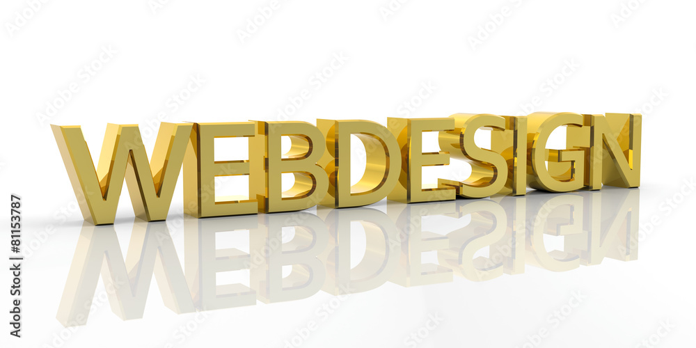 WEBDESIGN, Text, Gold, Schrift, Font, Banner, Panorama, Web, 3D WEBDESIGN, Text, Gold, Schrift, Font, Banner, Panorama, Web, 3D