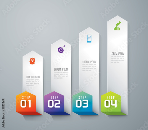 Infographics vector design template.