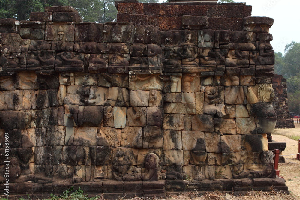 Fototapeta premium Terrace of Elephants, Angkor Thom, Siem Reap, Cambodia