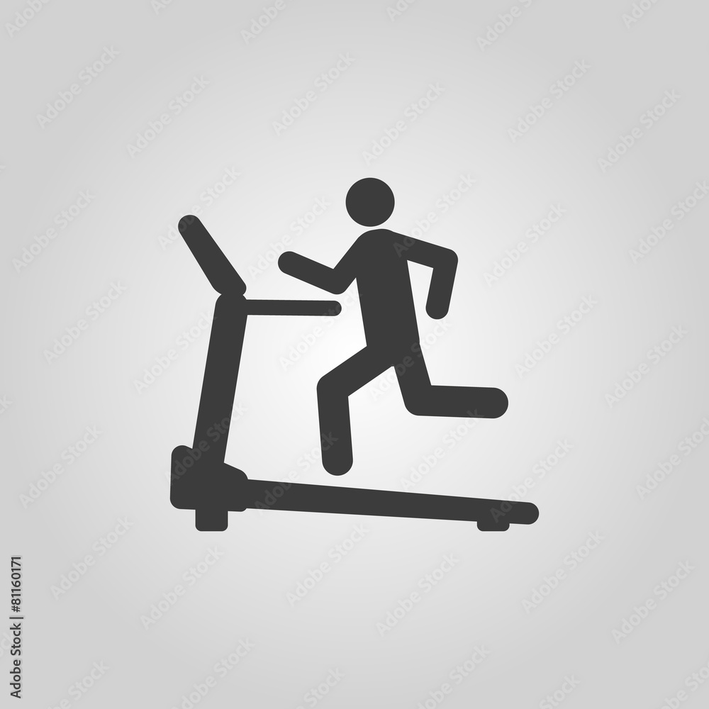 Cross trainer machine icon. Running symbol Cross trainer machine icon. Running symbol
