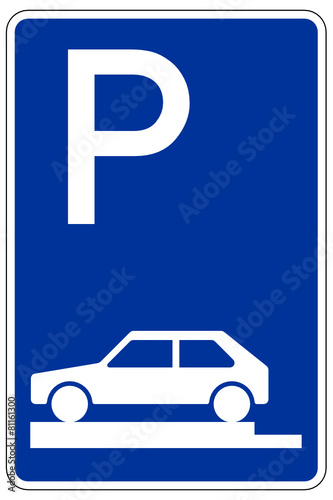 Parken ganz auf Gehwegen quer zur Fahrtrichtung links