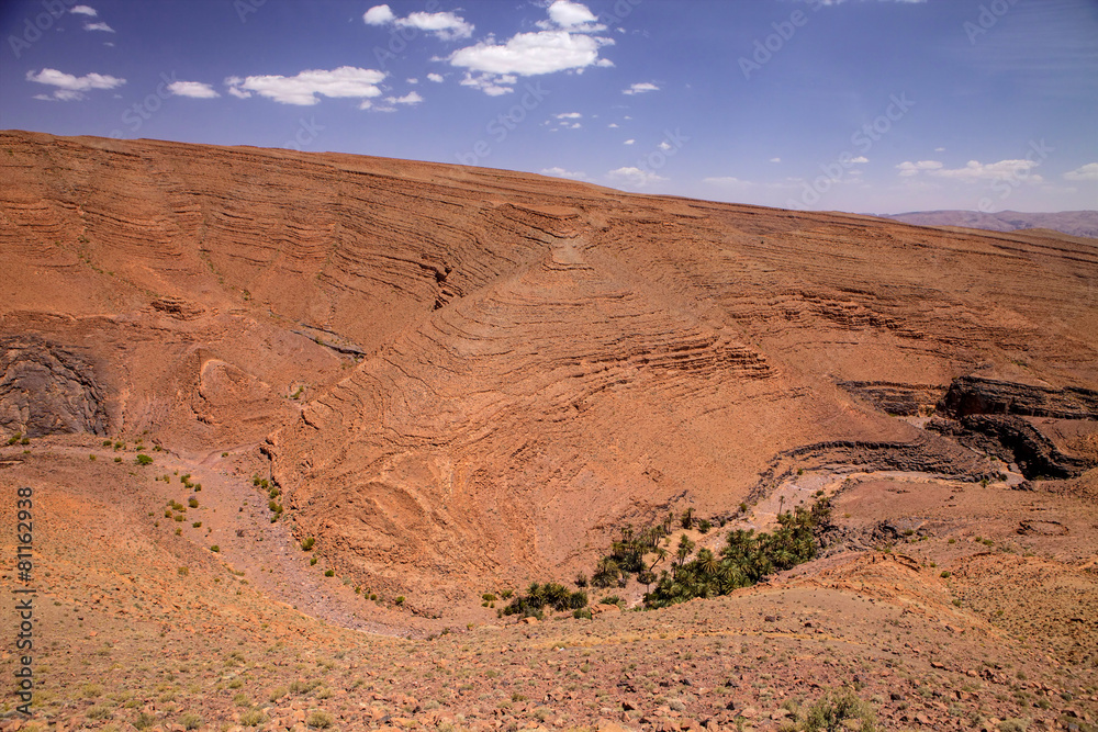 inhospitable rocks in the mountains of the High Atlas, Morocco inhospitable rocks in the mountains of the High Atlas, Morocco