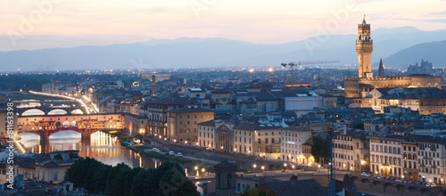 Evening in Florence, Italy