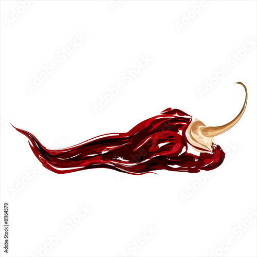Chipotle. Dried spicy chili pepper