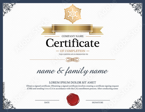 Certificate Design Template.
