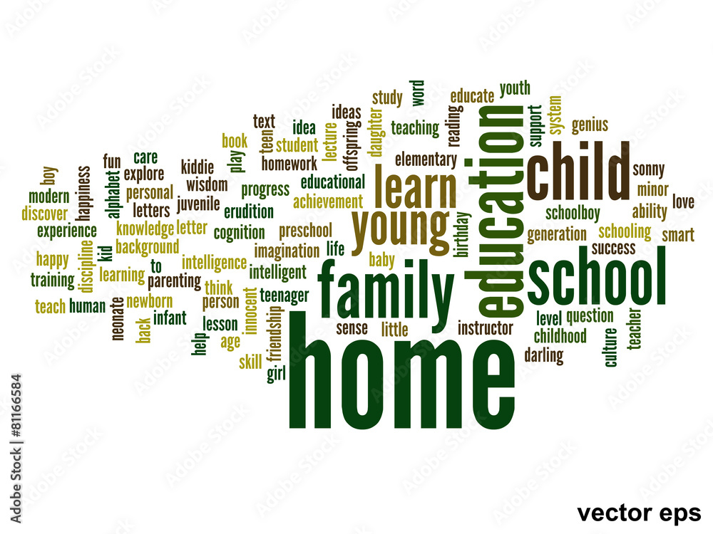 Vector conceptual education word cloud Vector conceptual education word cloud