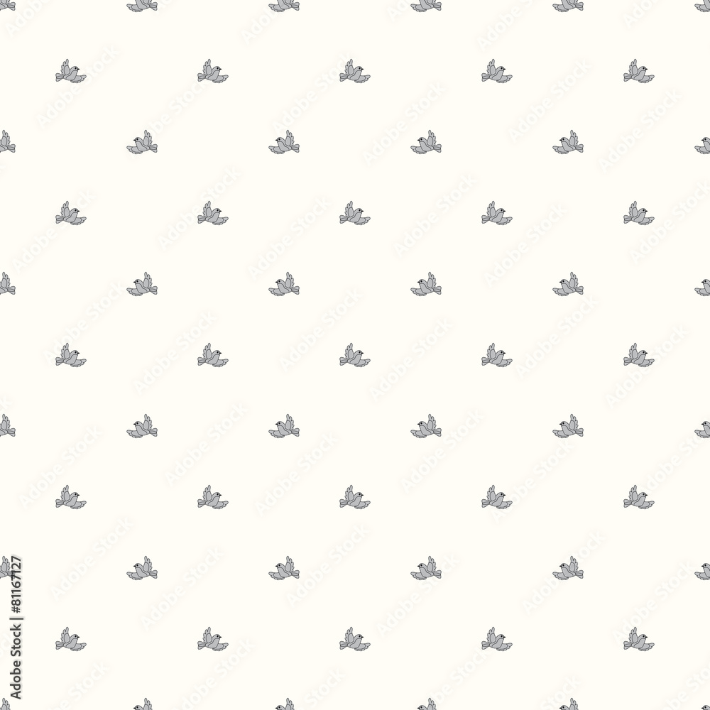 Seamless pattern flying birds Seamless pattern flying birds