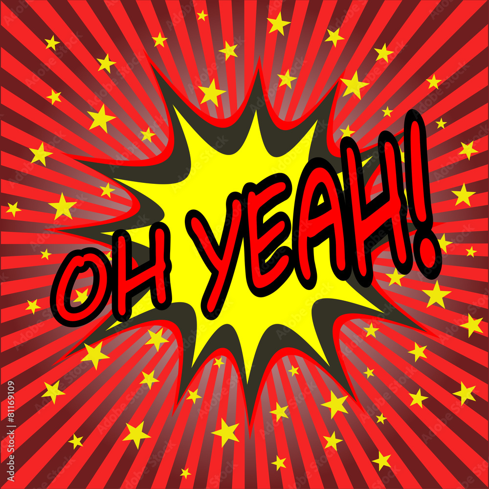 oh yeah comic speech bubble