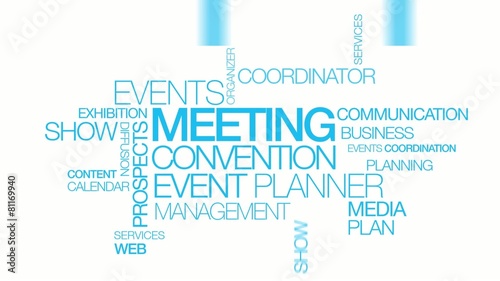 Meeting convention event planner word tag cloud events #81169940