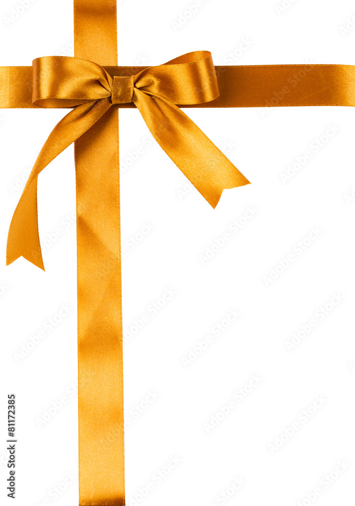 clean sheet is tied up by a golden satin ribbon with a bow clean sheet is tied up by a golden satin ribbon with a bow