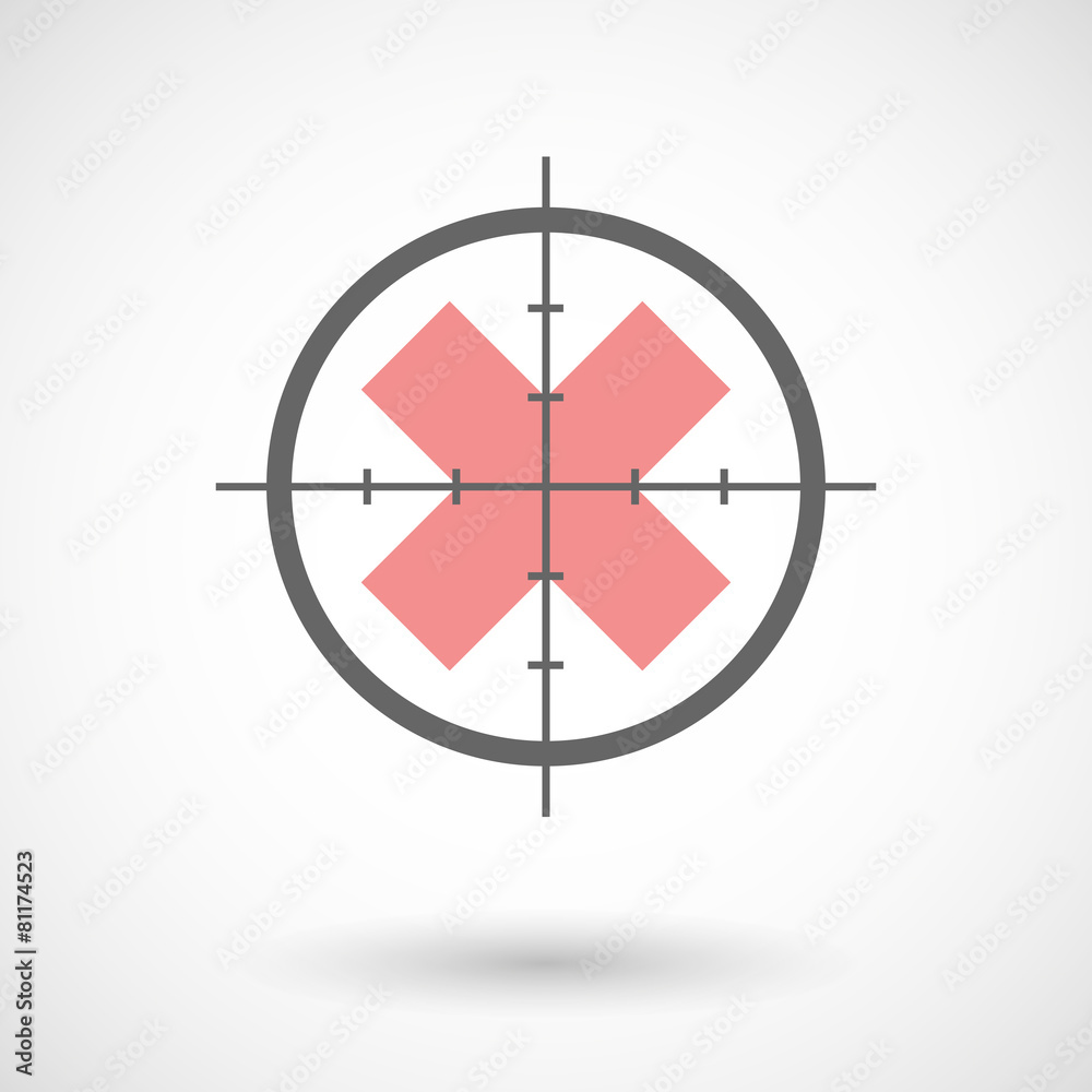 Crosshair icon with an Crosshair icon with an