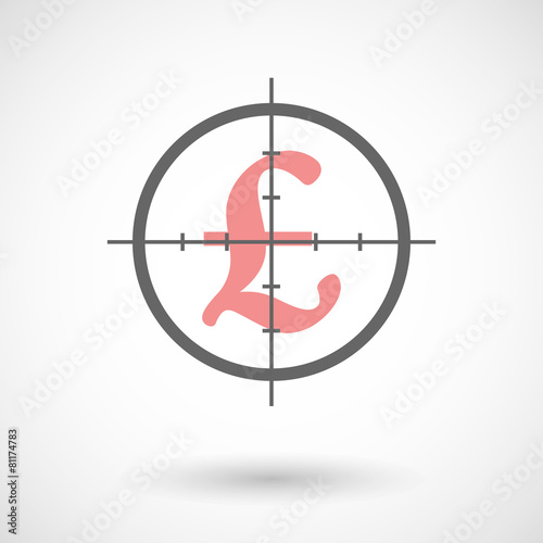 Crosshair icon with a pound sign