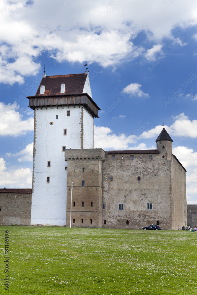 Estonia. Narva. Ancient fortress on border with Russia
