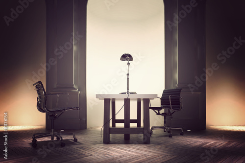 Formal office interior of a corporate CEO photo