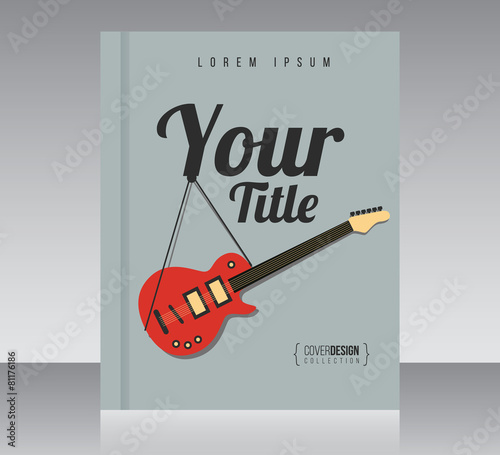 Cover design vector template, minimal style