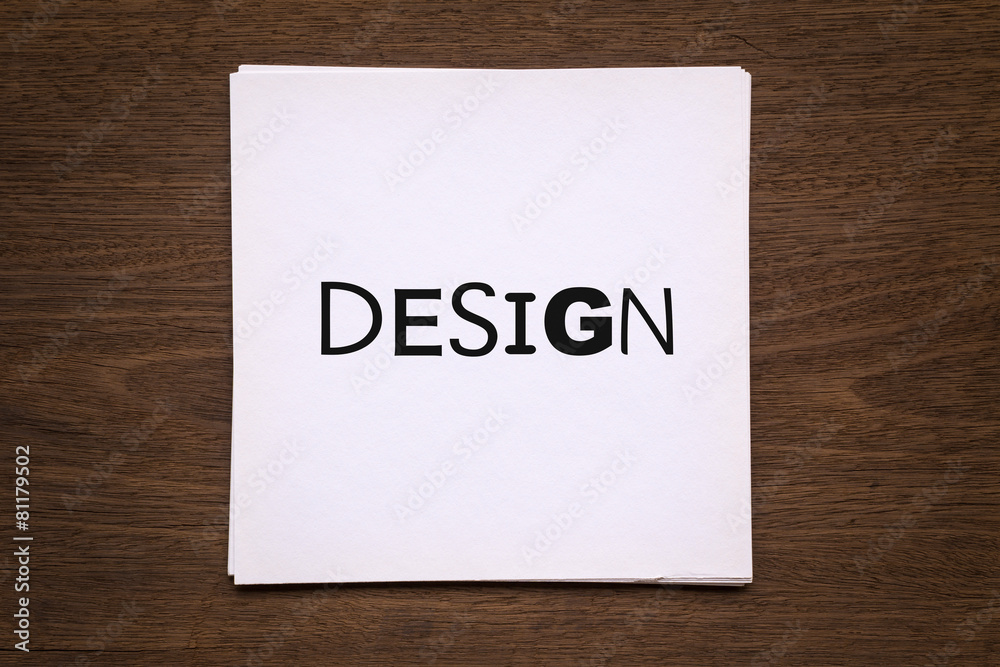 White paper cards with word White paper cards with word