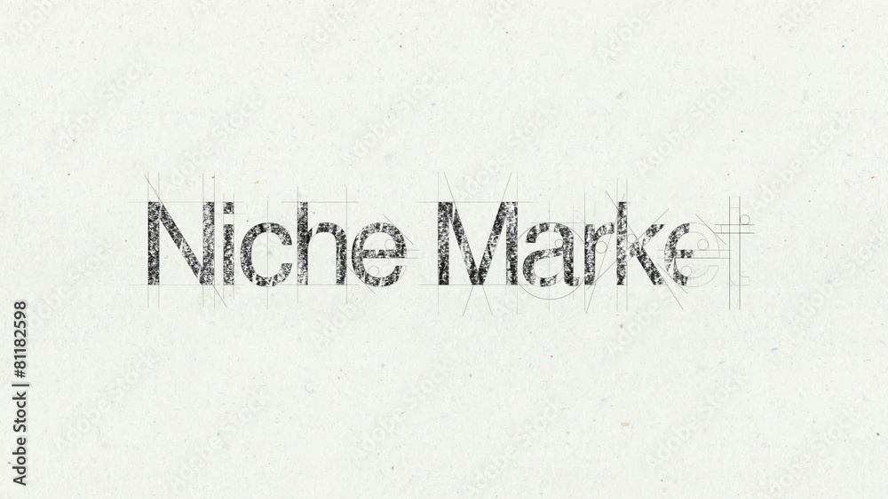 Text animation 'Niche Market' for presentations(included Alpha) Text animation 'Niche Market' for presentations(included Alpha)