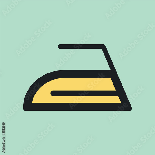 Ironing symbol icon.