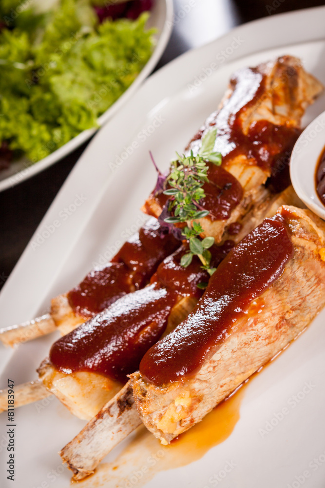 Delicious grilled pork ribs Delicious grilled pork ribs