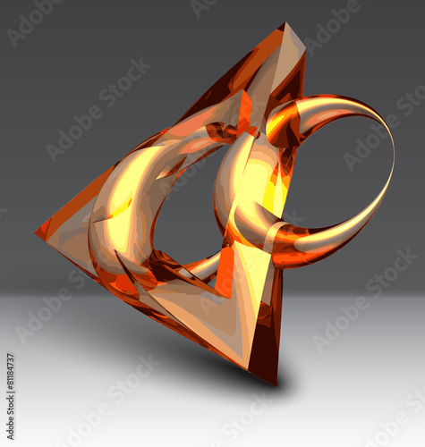 Abstract background with glossy object