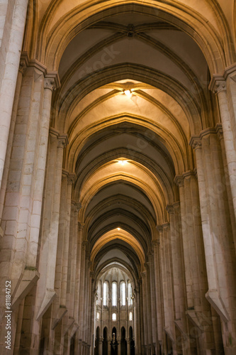 Interior of church  Batalha Dominican medieval monastery  Portug