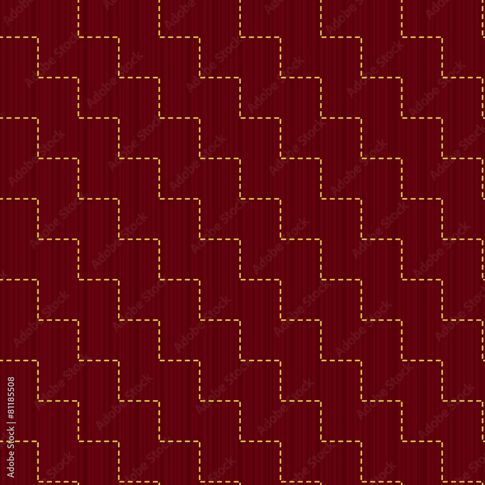 Naklejka premium Vector seamless pattern. Japanese sashiko motif connected steps.