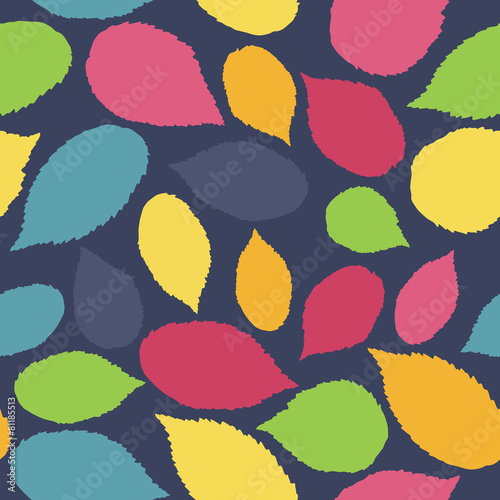 Seamless pattern with leaf, autumn leaf background. Abstract ras