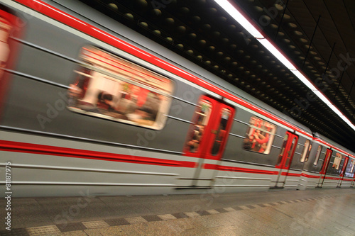 Photography prague subway station