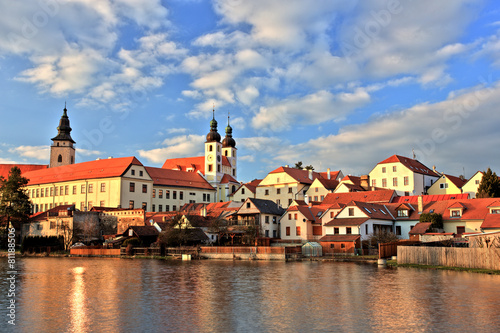 Town of Telc at sunset, Czech Republic, UNESCO