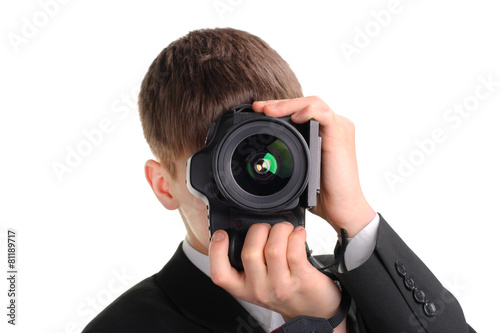 Teenager with Photo Camera