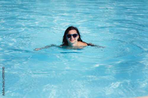 girl in the pool