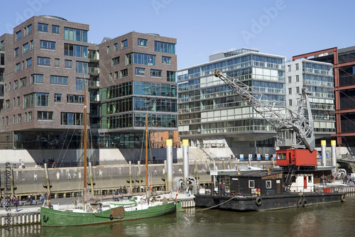 Alte Schiffe im Sandtorhafen in der Hafencity, Hamburg, Deutschl © Ralf Gosch