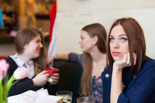 unhappy young woman