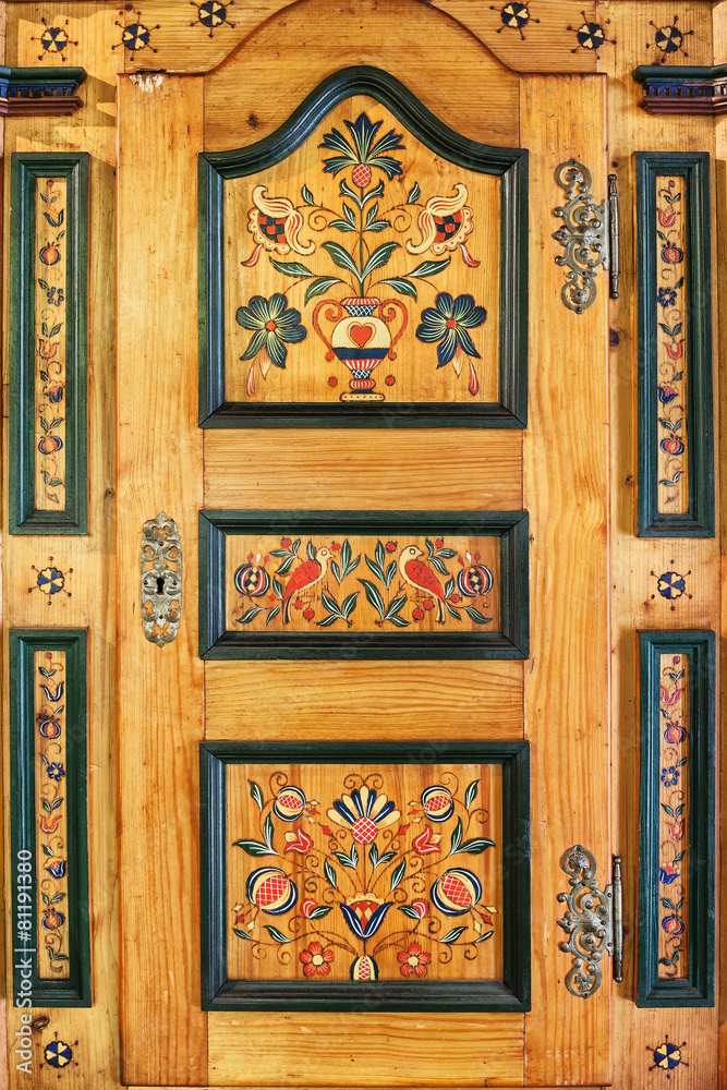 historical painted cabinet