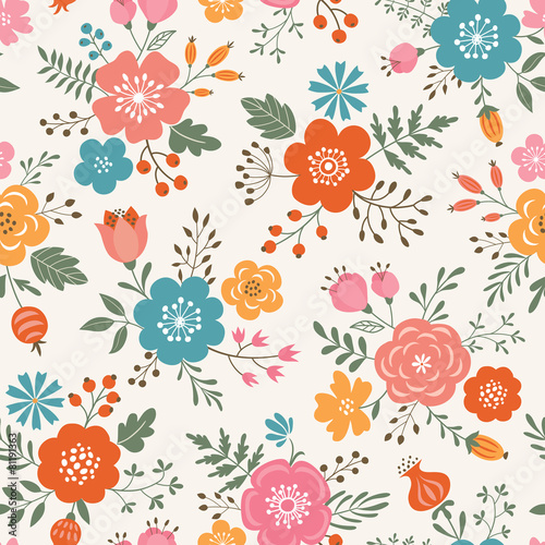 Fototapeta Naklejka Na Ścianę i Meble -  Flower pattern