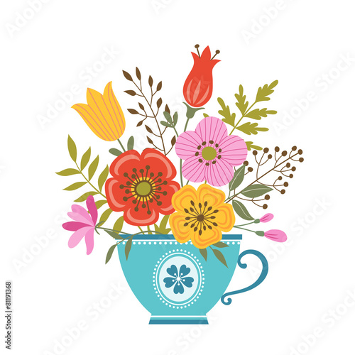 Flower teacup